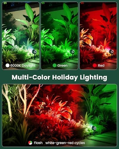SURAIELEC Dusk to Dawn Halloween Spotlight Outdoor, Timer, ETL Listed - Image 4