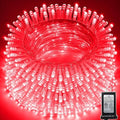 393 FT 1000 LED String Lights Outdoor Indoor, Christams String Lights Waterproof 8 Modes & Timer, Fairy Lights Plug in for Bedroom, Weeding, Patio, Party, Holiday,Christmas Decor (Red) by Unknown
