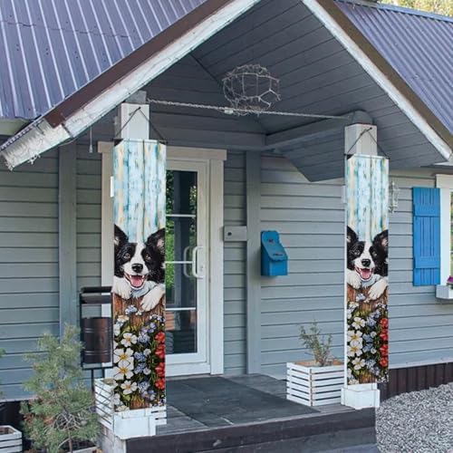 doginthehole 4th of July Decorations Outdoor Hanging American Flag Banners Stars and Stripes Porch Sign Patriotic Memorial Day Decor Party Supplies for Independence Day, Red White Blue - Image 4