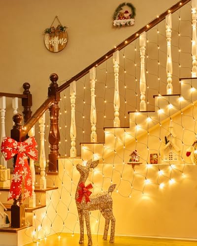12×5FT 360 LED Christmas Net Lights Outdoor Mesh Lights Waterproof IP65 - Image 4