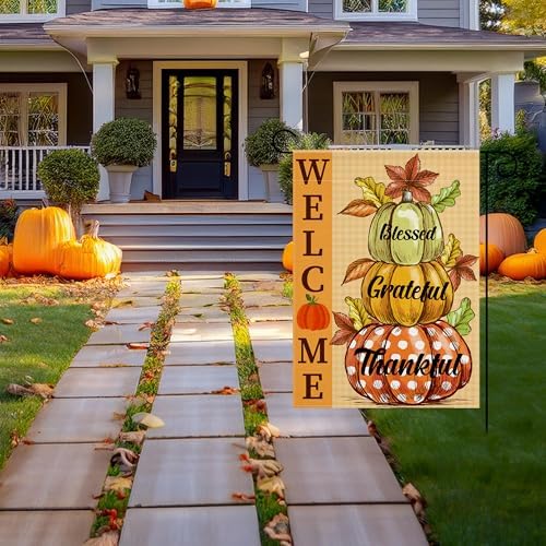 OHOME Fall Decor - Fall Garden Flag - Thanksgiving Decorations - Image 5