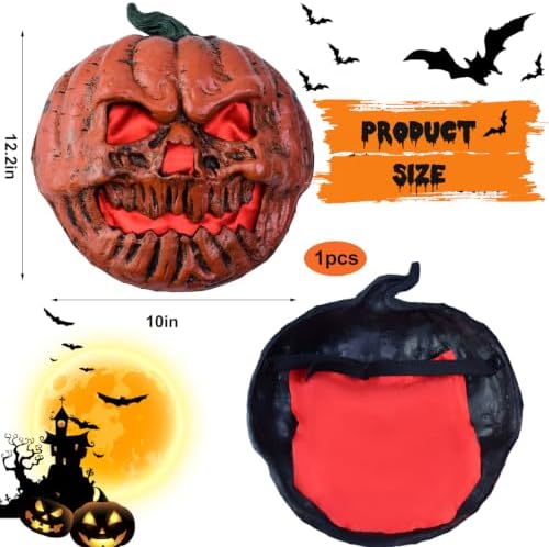 Halloween Pumpkin Porch Light Covers, Pumpkin Light Covers Skeleton Halloween Decorations Outdoor Garage Lights Fixtures Cover Fall Porch Decor for Porch, Front Door, Wall Lamp (Red) - Image 2