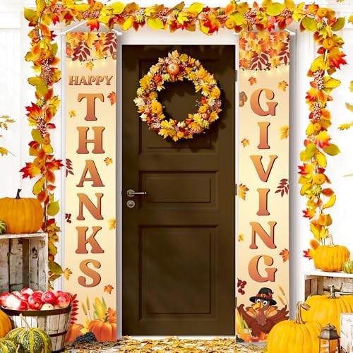 KatchOn Happy Thanksgiving Banner Outdoor - Xtralarge 72x12 Inch by KatchOn