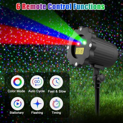 Fimilo Firefly Laser Projector Light, RGB Laser Landscape Lights Outdoor - Image 4