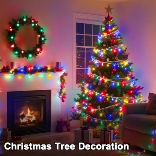 328 FT Christmas Light 1000 LED Xmas Lights Outdoor Christams String Lights Waterproof 8 Modes & Timer, Fairy Lights Plug in for Weeding, Patio, Party, Holiday,Christmas Decor (Multicolor) - Image 7