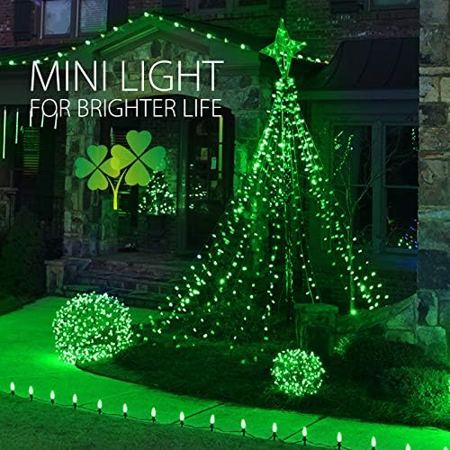 Minetom St. Patrick's Day String Lights, 100 Count 20 Ft Incandescent Bulb - Image 5