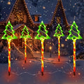 Outdoor Christmas Decorations Lights, 5 in 1 Candy Cane Christmas Tree Lights with 8 Modes, Christmas Pathway Lights Outdoor Waterproof, LED Christmas Outside Lights for Yard Path Garden Decor by VEEKINavigation