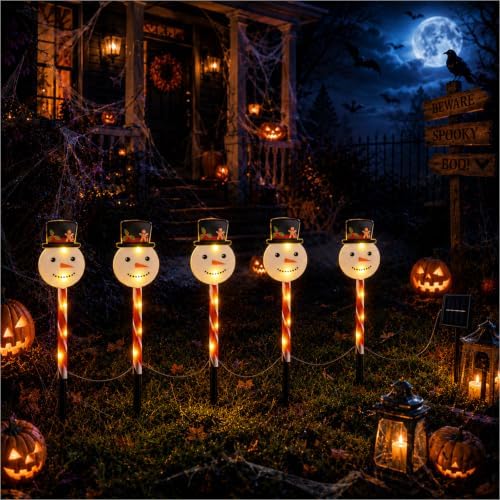 Solar Christmas Lights Outdoor, Yard Decor for Garden, Lawn and Pathway by Vioshon