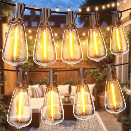 GPATIO Outdoor String Lights, 150FT ST38 Bulbs Shatterproof Patio Lights, Waterproof Dimmable Outside Hanging Light, Connectable LED Outdoor Lights for Backyard, Porch, Party, Garden, Home Decor by AddforPatioMakeover