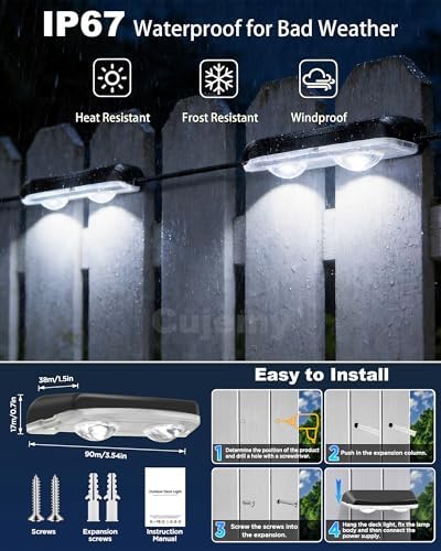 Outdoor Fence Lights 8 Pack, 50ft Smart RGB Outdoor Lights, APP - Image 6