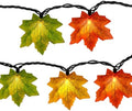 13.6FT Fall String Lights with 35 Maple Leaf LED Bulbs, Plug in by BOKOIUU