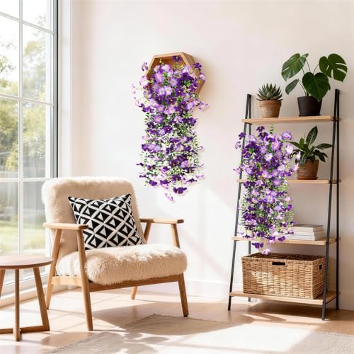 INQCMY Artificial Fake Flowers Plants for Outdoor Spring Summer Decoration - Image 5