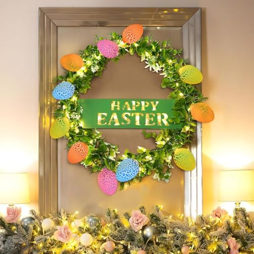 LED Easter Lights String Plug in Egg Lights, 8.5Ft Pastel Egg String Lights Outdoor Waterproof with 10 Eggs for Spring Decor Easter Decorations for Home Yard Fence Garden Party Indoor Outdoor, 0.48W - Image 6