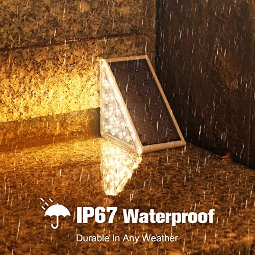 VOLISUN Solar Stair Lights 16 Pack, Solar Step Lights Outdoor Waterproof - Image 4
