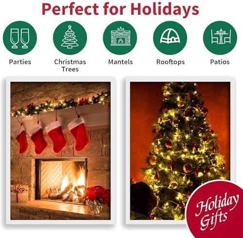 300LED 99FT Warm White String Lights Indoor Outdoor, Connectable Christmas Tree Lights Waterproof 16 Modes with Timer, Clear Wire Fairy Twinkle Light Plug in for Bedroom Wedding Party Xmas Decorations - Image 6