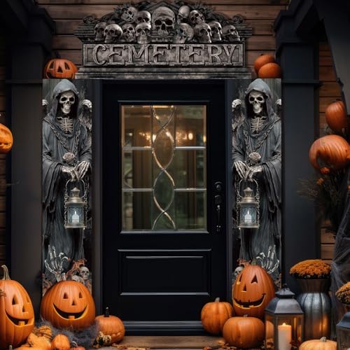 Funnymoom Halloween Cemetery Door Decorations - Image 6