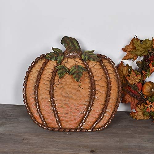 Pumpkin Decoration for Home Free Standing Metal Flat Pumpkins - Image 3