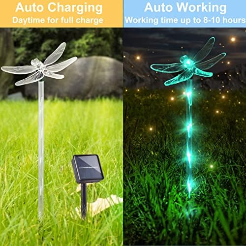 Solar Butterfly Lights, Solar Garden Decorations Outdoor Pathway Lights - Image 3
