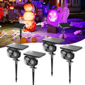Solar Black Light Outdoor 395nm, Halloween Decorations Glow Party, 4-Pack by Unknown