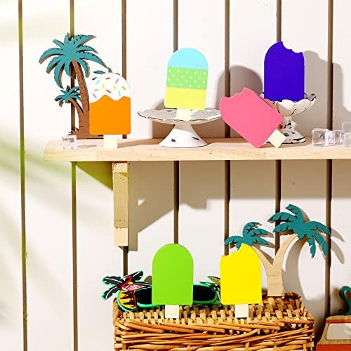 Jetec 6 Pcs Summer Table Decor, Ice Cream Tiered Tray Decor for Kitchen - Image 6