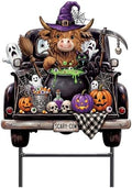 Amyhill 23 Inch Halloween Highland Cow Garden Stake Outdoor Decorations by Amyhill