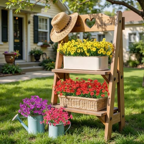 Alupssuc 48 Bundles Artificial Daisy Flowers UV Resistant for Outdoor Decor - Image 5