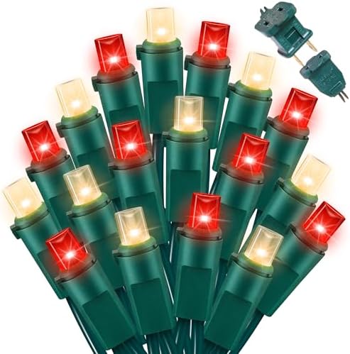 LAMPHOME Red Warm Valentine's String Lights Indoor Outdoor Waterproof,Expandable 21.6 Ft 100 LED Christmas Fairy Light Valentine's Day Garland Party Patio Bedroom Xmas Tree Galentine's Day Decoration by ULL