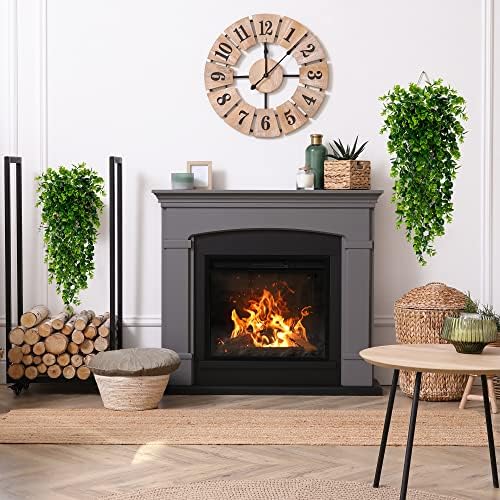Sggvecsy 6 Pack Artificial Hanging Plants Fake Hanging Plant Faux Hanging Eucalyptus UV Resistant Plastic Plants for Indoor Outdoor Room Wall Wedding Patio Porch Decor - Image 3