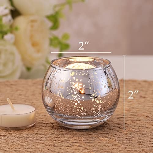 Volens 24PCS Silver Votive Candle Holders for Table Centerpieces - Image 4
