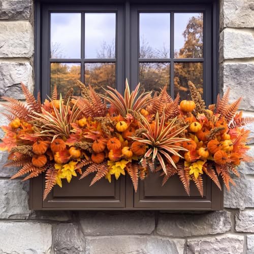 Daifunli 13 Pcs Artificial Fall Flowers for Outdoor Outside Decoration - Image 6