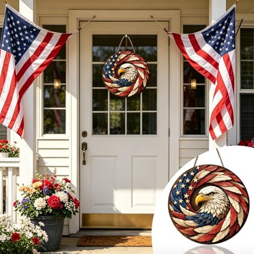Artistic Feather Eagle Wall Art Sign 250th Anniversary Patriotic Home Decor - Image 5