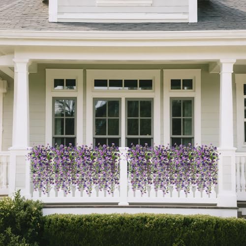 Homsunny Artificial Hanging Flowers for Spring Home Outdoor Decor - Image 4