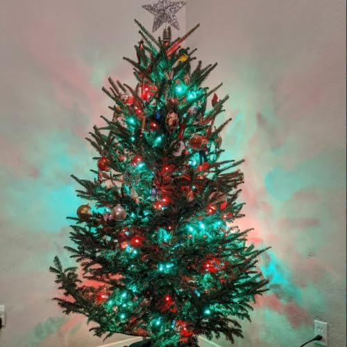 Dazzle Bright Red and Green Christmas String Lights, 300 LED 100 FT Connectable Waterproof String Lights Green Wire with 8 Modes, Xmas Vintage Decorations for Indoor Outdoor Party Yard Garden Decor - Image 5