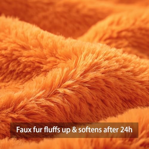 Fall Pillow Covers 18x18 Set of 2 Orange Pumpkin Decorations for Home - Image 4
