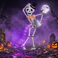 Lewondr 35" Skeleton Halloween Decorations Outdoor by Lewondr