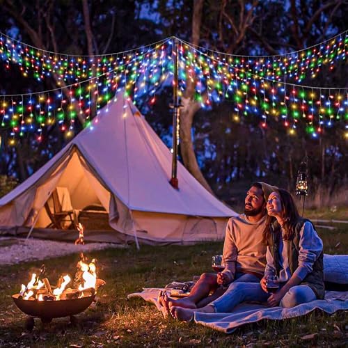 16.5FT 200 LED Icicle Lights for Outside, Multicolor Christmas Lights - Image 5