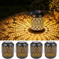 LeiDrail Peacock Feather Solar Lanterns, Outdoor Hanging Lights, 4 Pack by LeiDrail