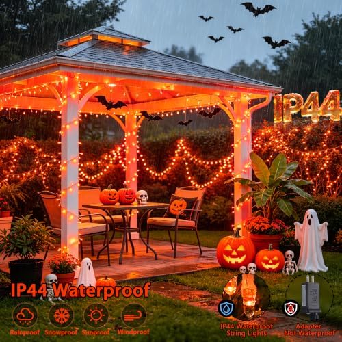 JMEXSUSS 300 LED Orange Lights for Halloween Indoor Outdoor Decor - Image 6