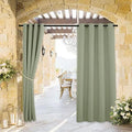 RYB HOME Outdoor Curtains for Patio Deck,Waterproof & Block Sunlight by RYBHOME