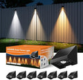 8 Pack Sun Power Fence Light Outdoor 3 Color Temperature Decorative by GVSHINE
