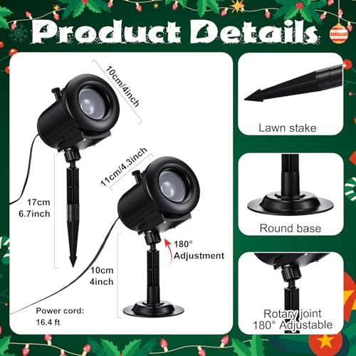 Aurelema Christmas Nativity Scene Projector Lights Christian - Image 3
