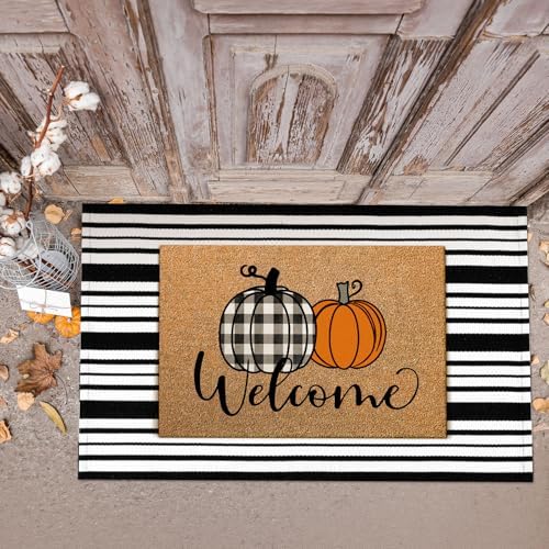 Duraaamo 2 Pcs Fall Coir Doormat Outdoor, Fall Front Door Mats, Non Slip - Image 6