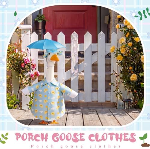 Soulchen 3 Pcs Summer Goose Outfit Porch Lawn, Cloudy Duck, 23 Inch - Image 7