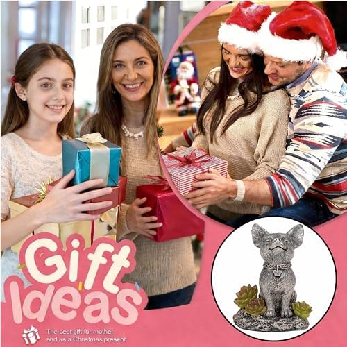 IVCOOLE Dog Statue with Solar Light, Dog Garden Decor, Outdoor Statue, Gifts for Mom - Image 5
