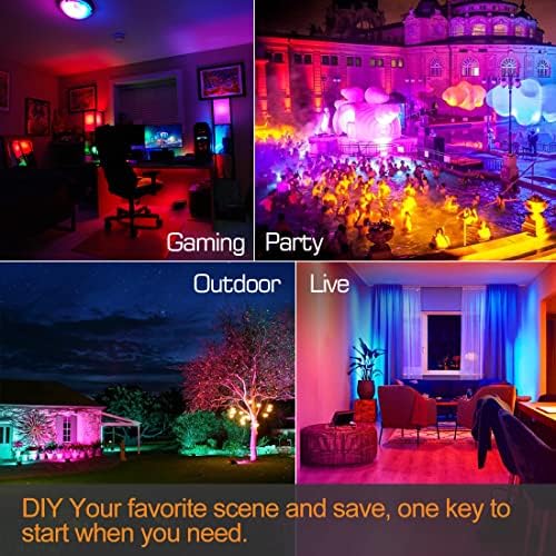 LED Flood Light Outdoor 30W, 300W Equivalent Smart RGB Landscape Lighting - Image 5