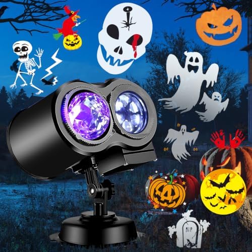 2026 Brighter Halloween Projector Lights,FLITI 19HD Slide (Ocean Wave & Patterns),11 Themes Waterproof Holiday Projector with Remote for Halloween,Christmas Decorations Outdoor or Indoors - Image 6