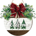 Boao Christmas Door Decorations Wooden Christmas Welcome Sign by Boao