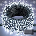 JMEXSUSS 250 LED White Christmas Lights Outdoor, String Lights Plug in by JMEXSUSS