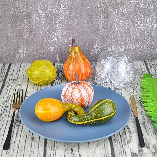 12Pcs Lifelike Simulation Realistic Mixture of Artificial Pumpkins Fake Vegetable Fruit for Home Decoration - Image 4