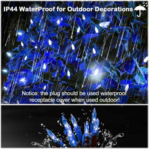 Christmas Net Lights Outdoor for Bushes, 6x5ft 120LED Net Light Outdoor Mesh Lights, Connectable Waterproof Net Light for Bushes,Garden,Yard,Trunk,Xmas Tree,Christmas Décor (Blue) - Image 3